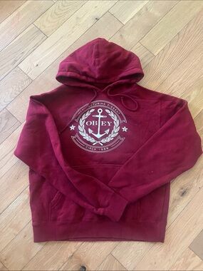 Obey Women's Red Pullover Hoodie